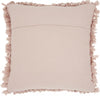 Loose Luscious Shag Light Pink Throw Pillow