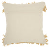 Mustard and Ivory Textured Throw Pillow