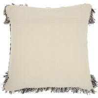 Navy and Ivory Textured Throw Pillow