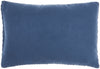 Blue Chunky Braid Lumbar Pillow