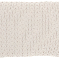 Ivory Chunky Braid Lumbar Pillow