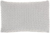 Light Gray Chunky Braid Lumbar Pillow