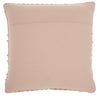 Blush Pink Textured Dots and Stripes Throw Pillow