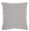 Light Gray Textured Dots and Stripes Throw Pillow
