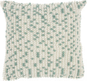 Light Blue Dotted Throw Pillow