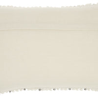 Light Gray Dotted Lumbar Pillow