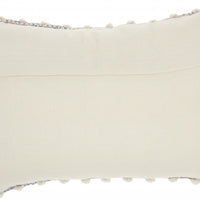 Multicolor Woven Detailed Lumbar Pillow
