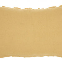 Yellow Embossed Rose Lumbar Pillow