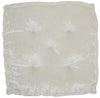 24" X 24" Ivory Polyester Solid Color Floor Cushion