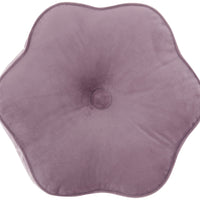 Purple Flower Shaped Throw Pillow