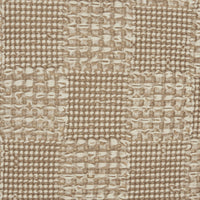 Beige Textured Squares Throw Pillow