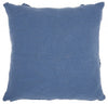 Royal Blue Abstract Shaggy Detail Throw Pillow