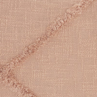 Tea Pink Abstract Shaggy Detail Lumbar Pillow