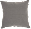 Gray Abstract Shaggy Detail Throw Pillow