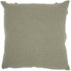Light Abstract Khaki Green Shaggy Detail Throw Pillow