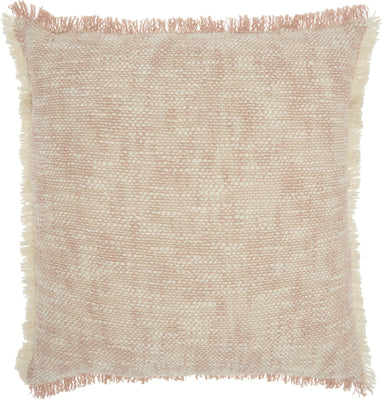 Blush and Ivory Abstract Pattern Throw Pillow