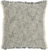 Gray and Ivory Abstract Pattern Throw Pillow