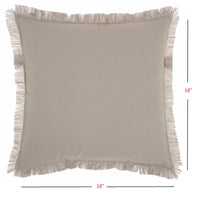 Solid Gray Contemporary Throw Pillow