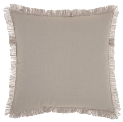 Solid Gray Contemporary Throw Pillow
