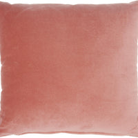 Pink Velvet Modern Throw Pillow