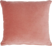 Pink Velvet Modern Throw Pillow