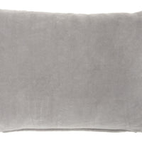 Solid Gray Casual Throw Pillow