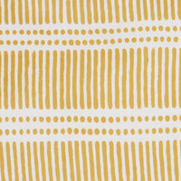 Mod Mustard Yellow Dots and Lines Throw Pillow