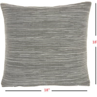 Gray Distressed Stripes Throw Pillow