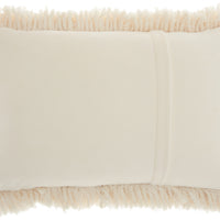 Cream Kubby Plush Lumbar Throw Pillow