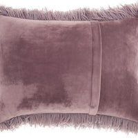 Lavender Super Shaggy Throw Pillow