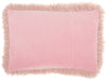 Pink Super Shaggy Throw Pillow