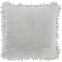 Plush Grey Throw Pillow