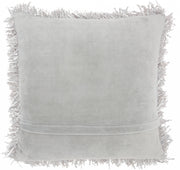 Plush Grey Throw Pillow