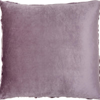 Lavender Pleated Velvet Throw Pillow