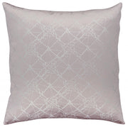 Light Pink Silver Patterned Throw Pillow