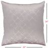 Light Pink Silver Patterned Throw Pillow