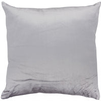 Light Gray Silver Patterned Throw Pillow