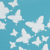 Bright Blue Butterfly Print Lumbar Pillow