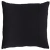 Black Throw Pillow with Sequin Stripe