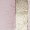 Light Pink Throw Pillow with Sequin Stripe