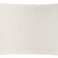 White Lumbar Pillow with Sequin Stripe