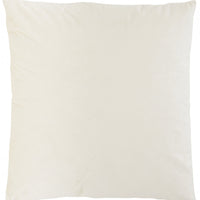 White Throw Pillow with Sequin Stripe