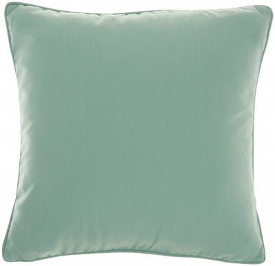 Teal Green Velour Throw Pillow