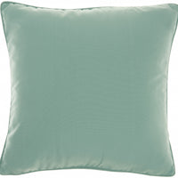 Teal Green Velour Throw Pillow