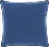 Royal Blue Velour Throw Pillow