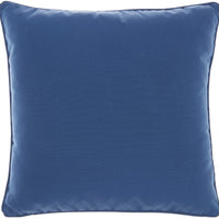 Royal Blue Velour Throw Pillow