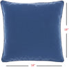 Royal Blue Velour Throw Pillow