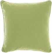 Light Green Velour Throw Pillow