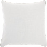 White and Silver Square Pattern Throw Pillow