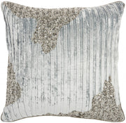 Periwinkle Embellished Throw Pillow
